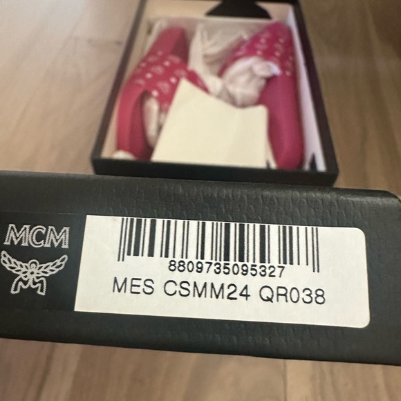 MCM Fuchsia Slide Sandals - Picture 2 of 9